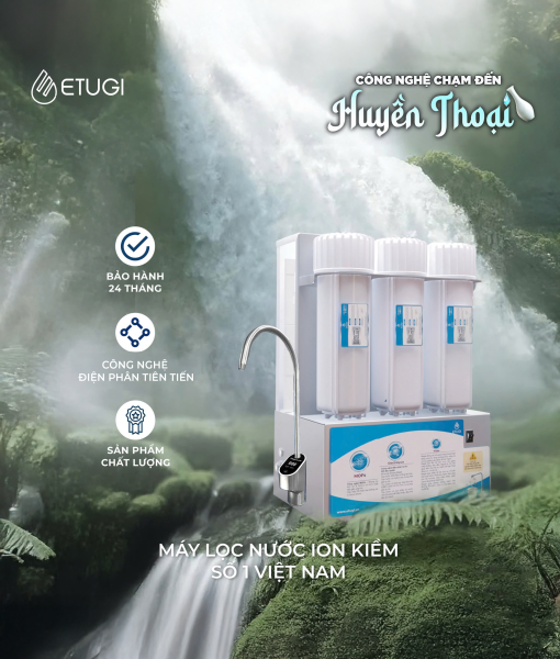 Máy Lọc Nước Ion Kiềm Để Gầm Etugi