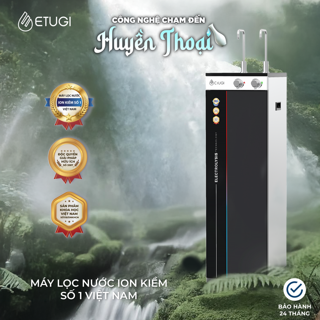 Máy Lọc Nước Ion Kiềm Etugi ETG102 KN  chế độ nước nóng – nguội